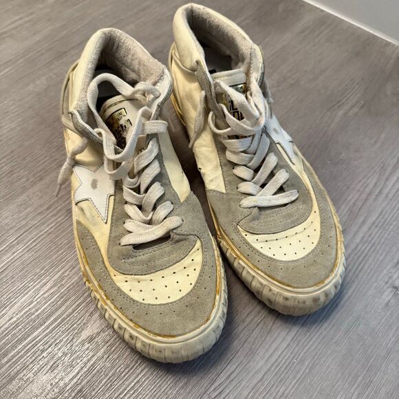Golden Goose Mid Star with ice-gray suede inserts and white star Size 39 - Picture 3 of 10